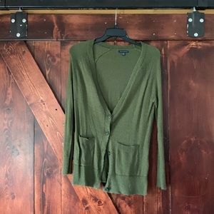 Green American eagle cardigan